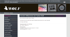 Desktop Screenshot of farbenwolf.at